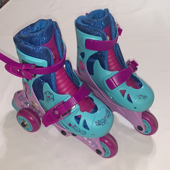 Disney Frozen PlayWheels Frozen Glitter Trainer Skates Adjustable 2-in-1…EUC - Picture 14 of 17